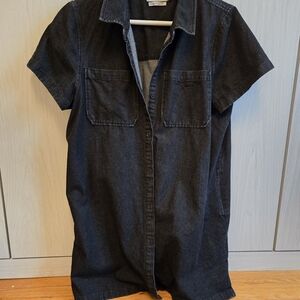 Twik Charcoal Denim Shirt Dress